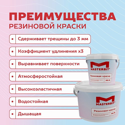 Резиновая краска Мастербит МБ-35